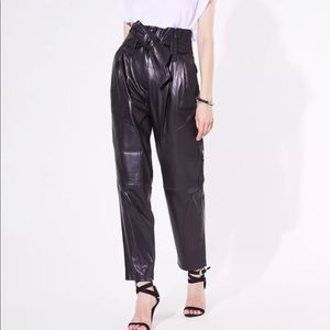 IRO LEBAHI LAMB SKIN LEATHER PANTS